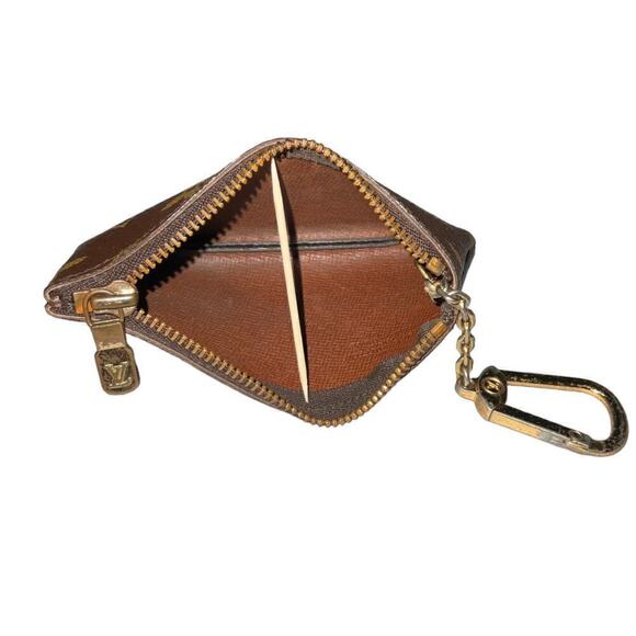 Vintage Louis Vuitton Monogram Pochette Cles Coin Pouch Key Holder - Picture 5 of 14